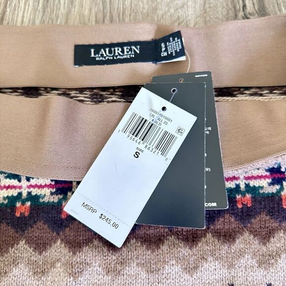 NWT Ralph Lauren Women’s Fair Isle Wool Blend Knit Pencil Skirt Size Small $245 - Picture 4 of 11